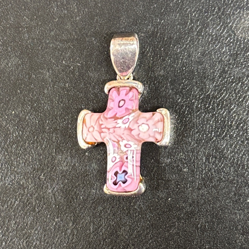 Alan K Millerfiori of Venice Mosaic Cross Pendant